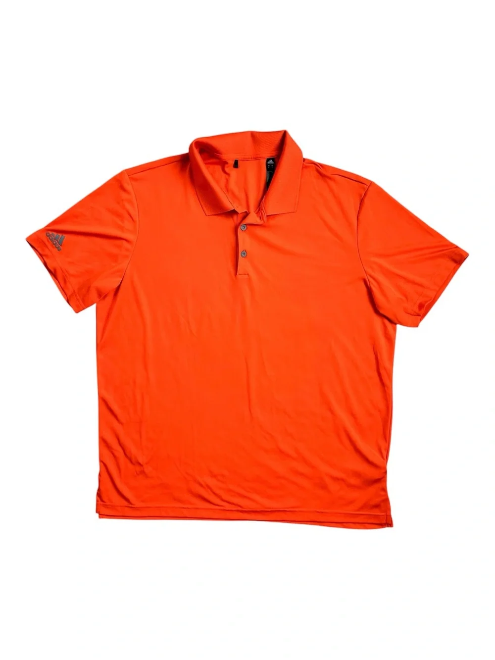 ADIDAS Men's Orange Polo Golf Shirt  Performance Short Sleeve XL